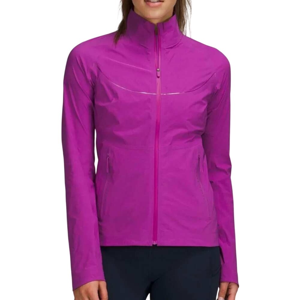 Lululemon Fast and Free Windbreaker Vivid Plum Jacket 10 Active Outdoor Running